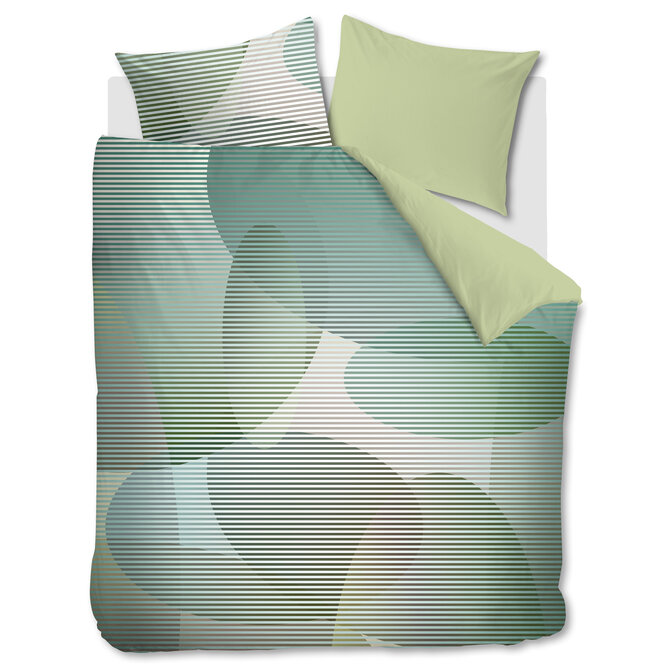 Beddinghouse Dutch Design Dekbedovertrek Lombard Street Groen 260x200/220 cm