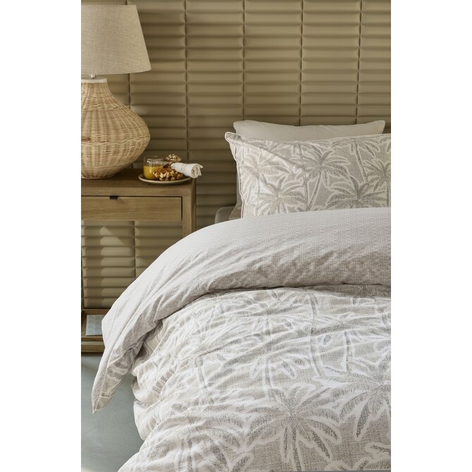 Rivièra Maison Dekbedovertrek Palm Paradise Zand 260x200/220 cm