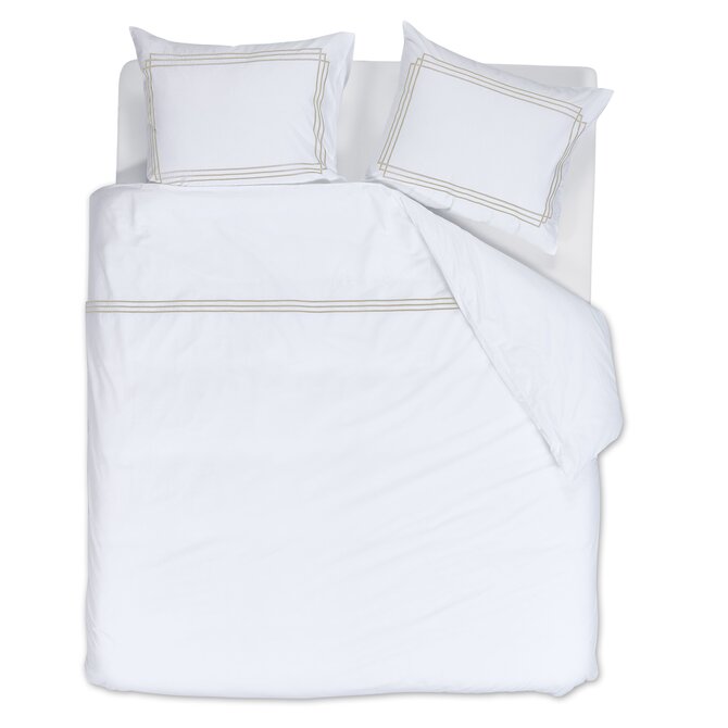 Rivièra Maison Dekbedovertrek Leandro Zand 140x200/220 cm