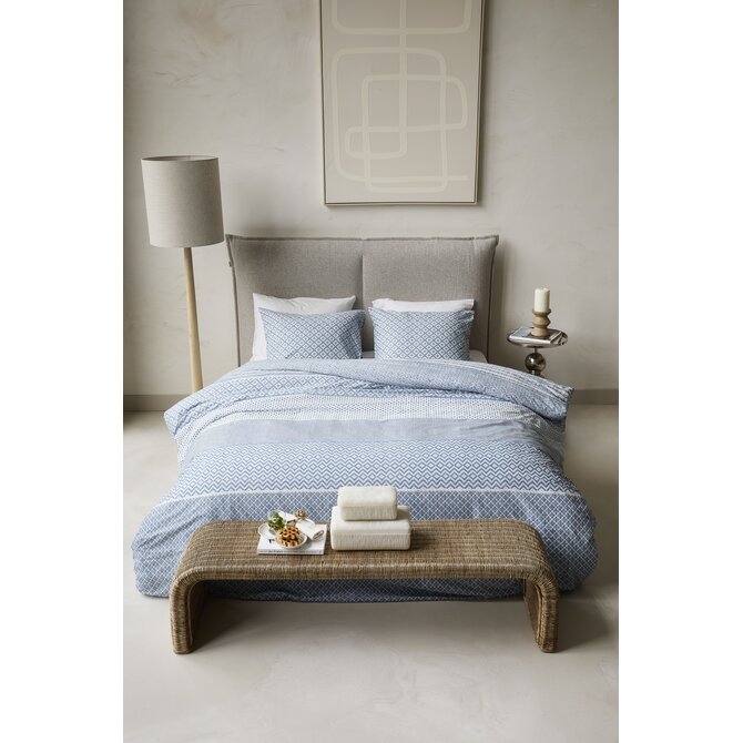 Rivièra Maison Dekbedovertrek Francesco Blauw 260x200/220 cm