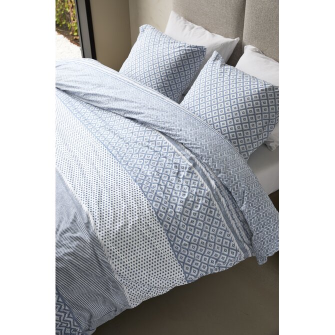 Rivièra Maison Dekbedovertrek Francesco Blauw 260x200/220 cm