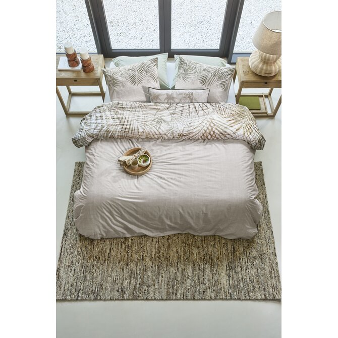 Rivièra Maison Dekbedovertrek Palm Shade Naturel 260x200/220 cm