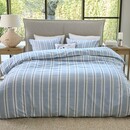 Rivièra Maison Rivièra Maison Dekbedovertrek Silvan Blauw 260x200/220 cm