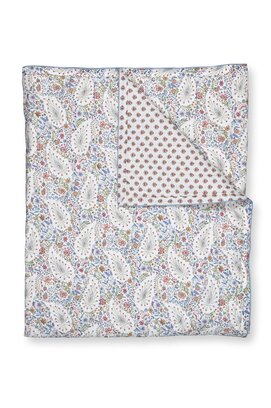 Pip Studio Kairi Bloom Quilt Licht blauw 180x260 cm