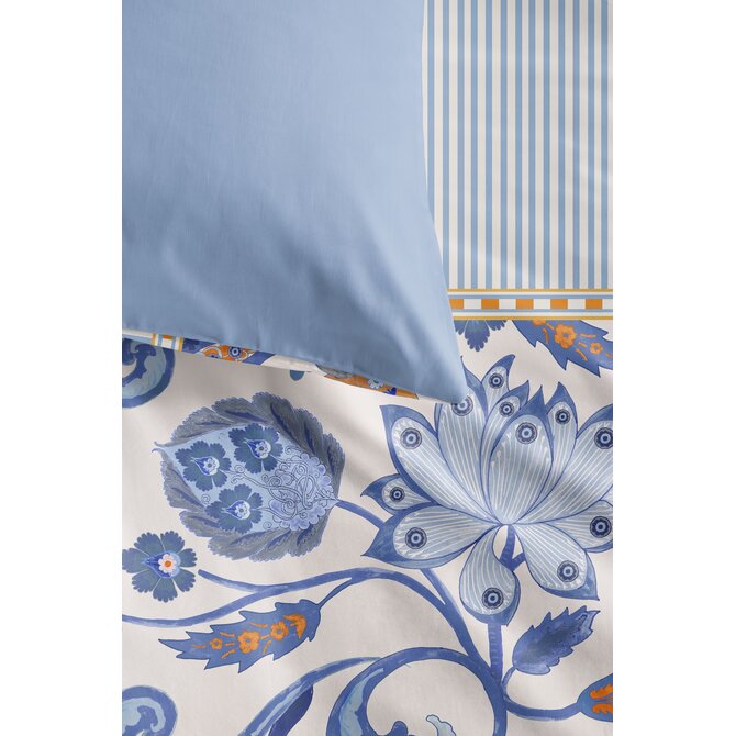 Oilily Dekbedovertrek Taya Blauw 200x200/220 cm