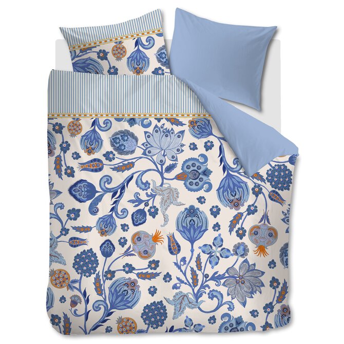 Oilily Dekbedovertrek Taya Blauw 200x200/220 cm