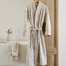 Pip Studio Pip Studio Jasmin Jacquard Badjas Zand M