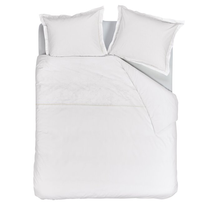 Beddinghouse x Van Gogh Museum Dekbedovertrek Broderie Fleurie Wit 200x200/220 cm