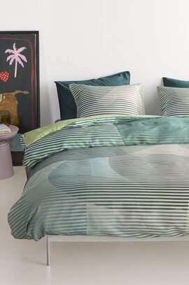Beddinghouse Dutch Design Dekbedovertrek Lombard Street Groen 240x200/220 cm