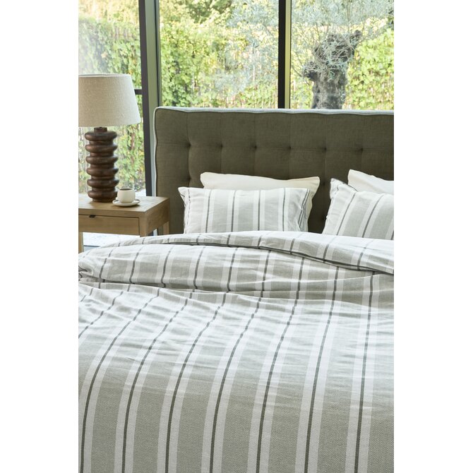 Rivièra Maison Dekbedovertrek Silvan Groen 140x200/220 cm