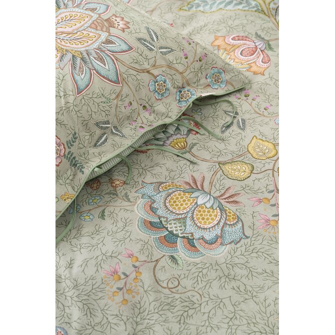 Pip Studio Dekbedovertrek  Mumbai Morning Licht groen 200x200/220 cm