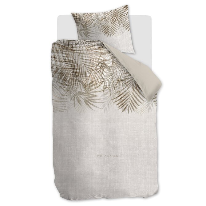 Rivièra Maison Dekbedovertrek Palm Shade Naturel 240x200/220 cm
