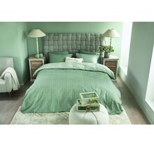 Rivièra Maison Dekbedovertrek Bambu Groen 260x200/220 cm