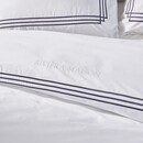 Rivièra Maison Rivièra Maison Dekbedovertrek Leandro Marineblauw 200x200/220 cm