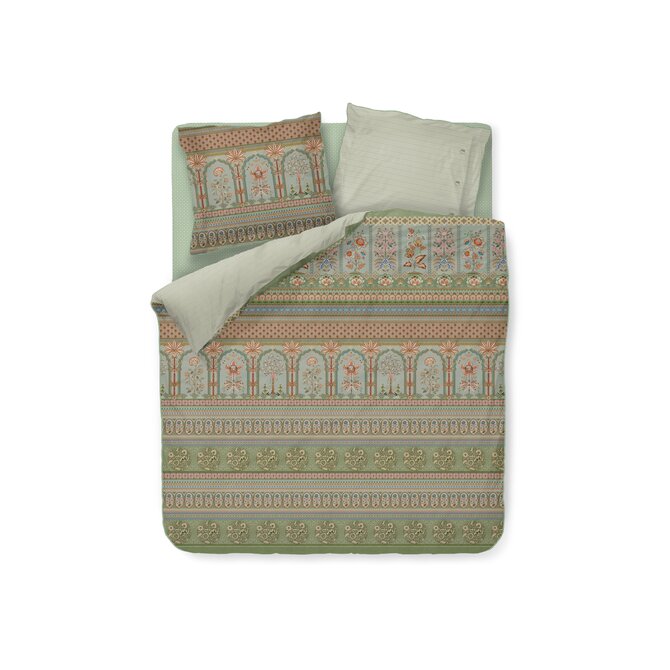 Pip Studio Dekbedovertrek  Bollywood Dreams Groen 240x200/220 cm