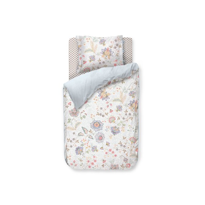 Pip Studio Dekbedovertrek  Mumbai Morning Licht blauw 200x200/220 cm