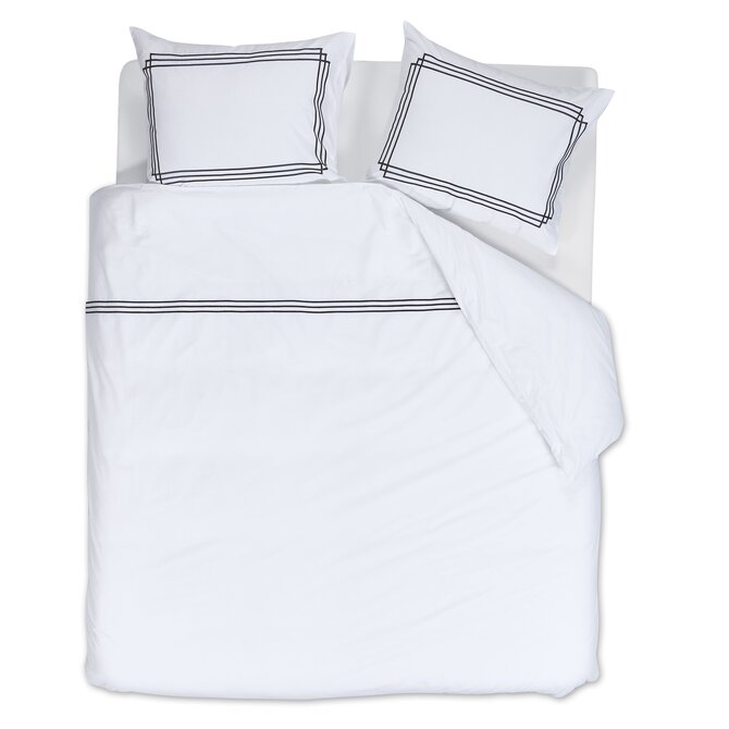 Rivièra Maison Dekbedovertrek Leandro Marineblauw 140x200/220 cm