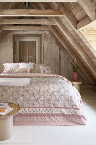 Pip Studio Pip Studio Dekbedovertrek Kairi Bloom Licht roze 260x200/220 cm