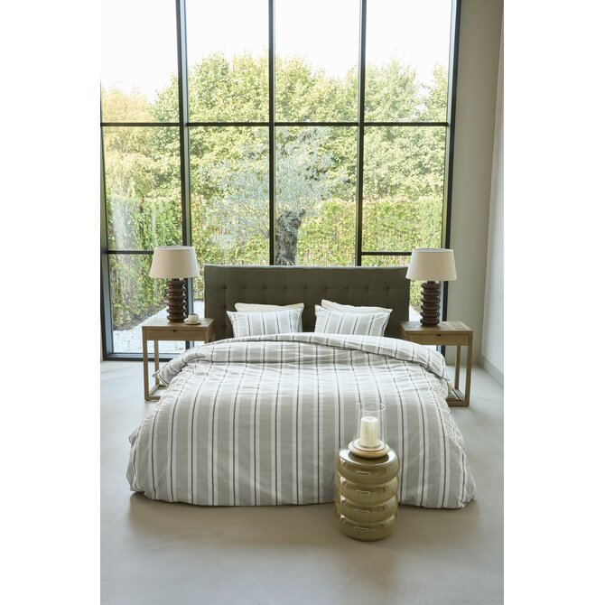 Rivièra Maison Dekbedovertrek Silvan Groen 240x200/220 cm