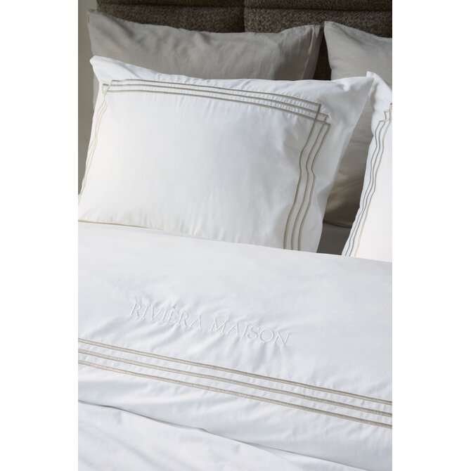 Rivièra Maison Dekbedovertrek Leandro Zand 260x200/220 cm