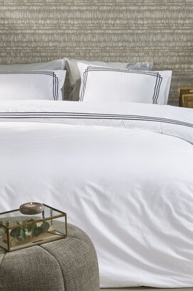 Rivièra Maison Dekbedovertrek Leandro Marineblauw 240x200/220 cm