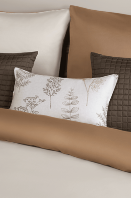 Dommelin sierkussen Erbe Satijn 400TC Grijs-Beige 30x50