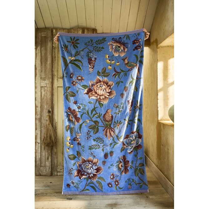 Pip Studio Secret Garden Beachtowel Blauw 100x180 cm