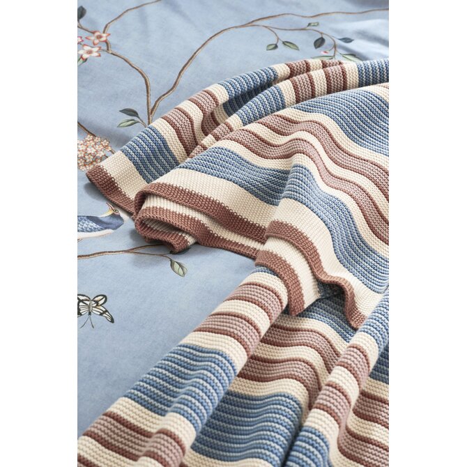Pip Studio Bonsoir Combistripe Sprei Blauw 130x170 cm