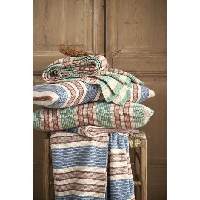 Pip Studio Bonsoir Combistripe Cushion Groen 40x60 cm