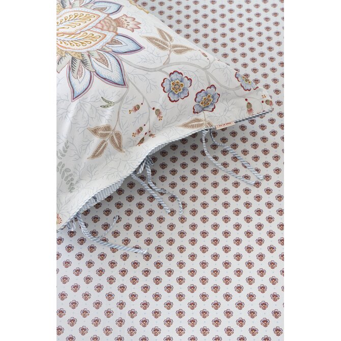 Pip Studio Hoeslaken Jaipur Flower  Licht blauw 140x200 cm