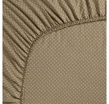 Pip Studio Hoeslaken Twinkle Star  Geel kaki 140x200 cm