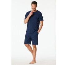 Schiesser Heren Pyjama Short admiral  183633 52/L