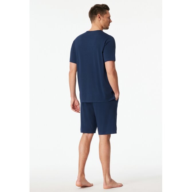 Schiesser Heren Pyjama Short admiral  183633 52/L