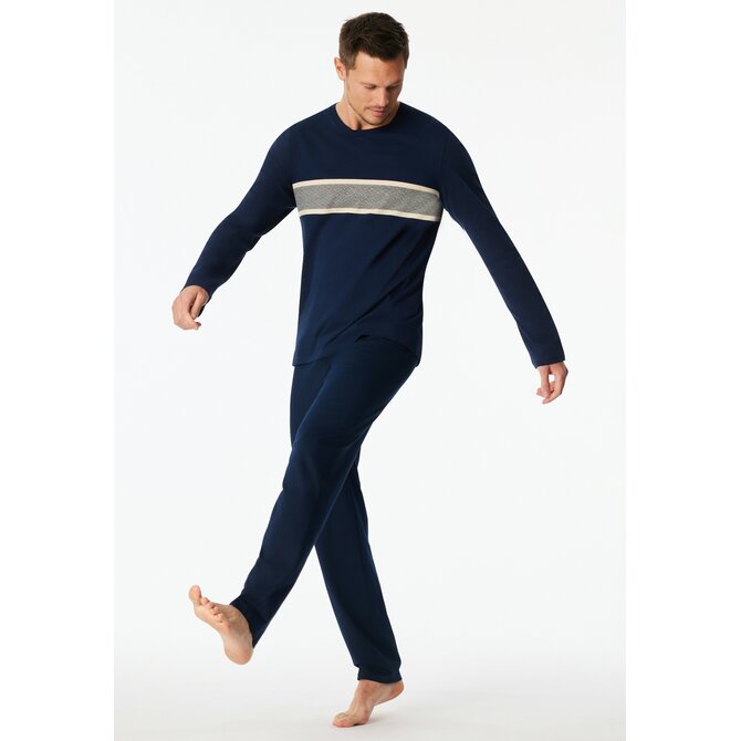 Schiesser Heren Pyjama Long  admiral  183591 52/L