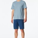 Schiesser Schiesser Heren Pyjama Short pacific blue 183592 58/3XL