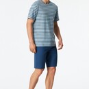 Schiesser Schiesser Heren Pyjama Short pacific blue 183592 52/L