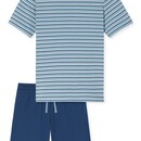 Schiesser Schiesser Heren Pyjama Short pacific blue 183592 50/M