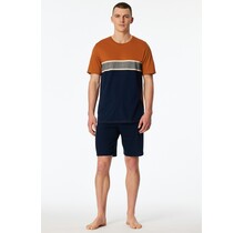 Schiesser Heren Pyjama Short admiral  183590 54/XL