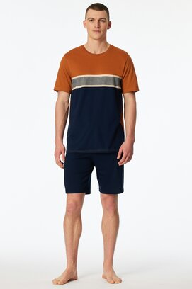 Schiesser Heren Pyjama Short admiral  183590 56/XXL