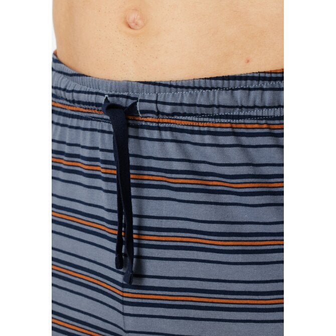 Schiesser Heren Pyjama Short bluegrey 183589 54/XL