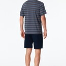 Schiesser Schiesser Heren Pyjama Short bluegrey 183588 56/XXL