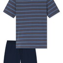 Schiesser Schiesser Heren Pyjama Short bluegrey 183588 56/XXL