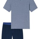 Schiesser Schiesser Heren Pyjama Short royal blue 183585 48/S