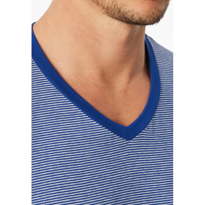 Schiesser Heren Pyjama Short royal blue 183585 58/3XL