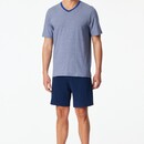 Schiesser Schiesser Heren Pyjama Short royal blue 183585 56/XXL