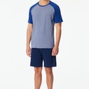 Schiesser Schiesser Heren Pyjama Short royal blue 183584 52/L