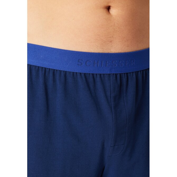 Schiesser Heren Pyjama Short royal blue 183584 54/XL