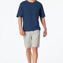 Schiesser Schiesser Heren Shirt 1/2  atlantic blue  183545 48/S