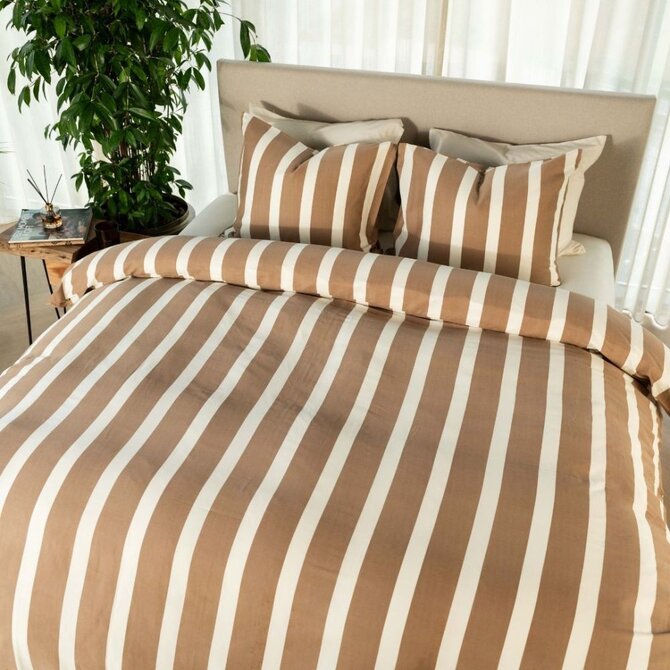 Kayori  Dasshu  Dekbedovertrek  Katoensatijn  240x200220  Taupe