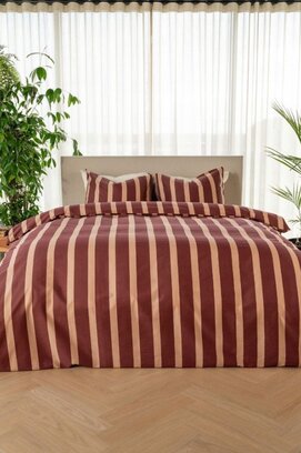 Kayori  Dasshu  Dekbedovertrek  Katoensatijn 200x200220  Burgundy